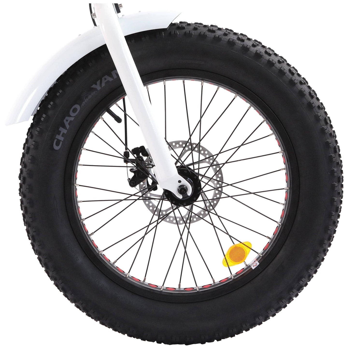 Ecotric ebikes Ecotric 20-inch White Fat Tire Portable and Folding Electric Bike