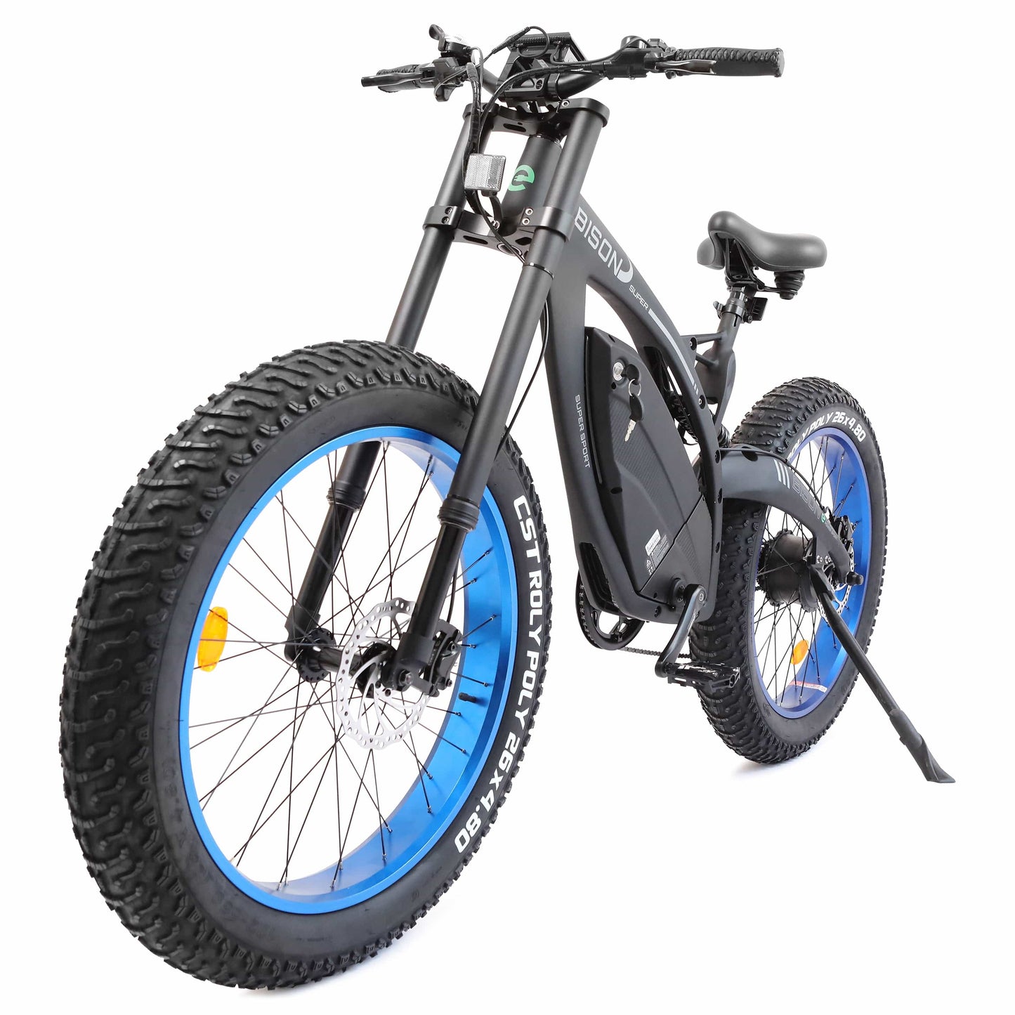 Ecotric ebikes Ecotric 48v 17.6AH 1000W Big fat tire E-bike Bison-Matt Black