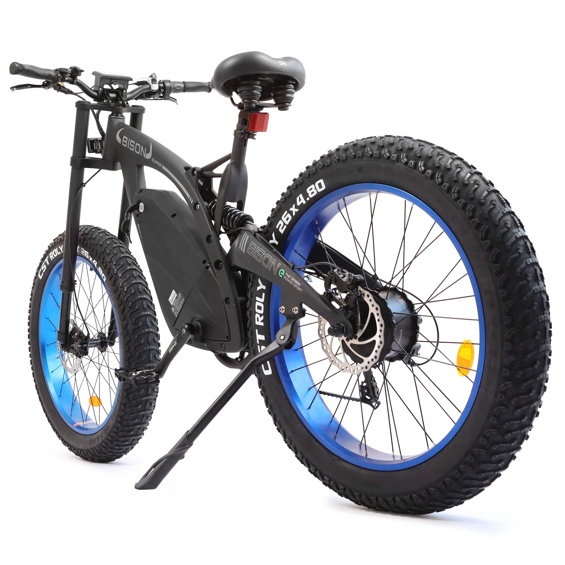 Ecotric ebikes Ecotric 48v 17.6AH 1000W Big fat tire E-bike Bison-Matt Black