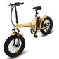 Ecotric ebikes Ecotric 48V Gold Portable and Folding Fat Ebike with LCD Display