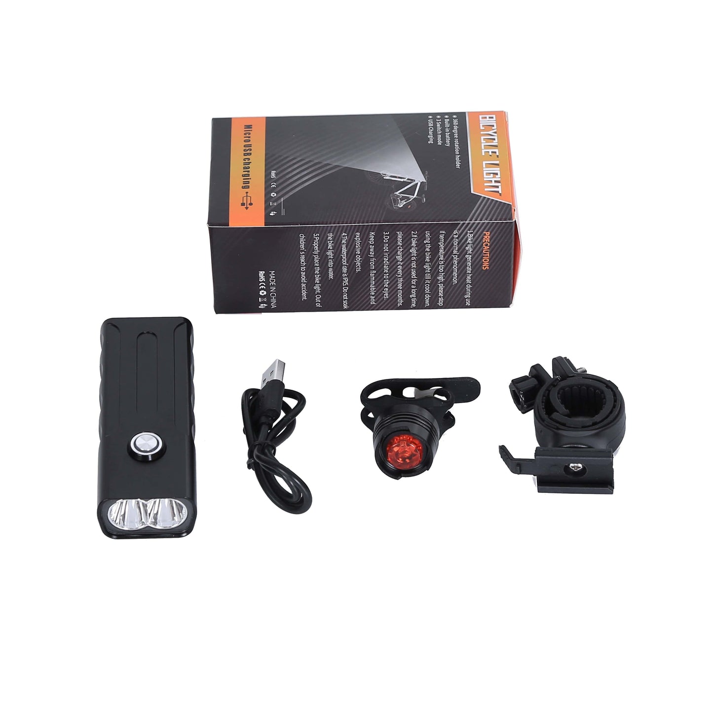 Ecotric Bicycle Lights Front and Rear Light