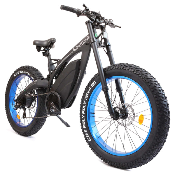 Ecotric ebikes Ecotric 48v 17.6AH 1000W Big fat tire E-bike Bison-Matt Black