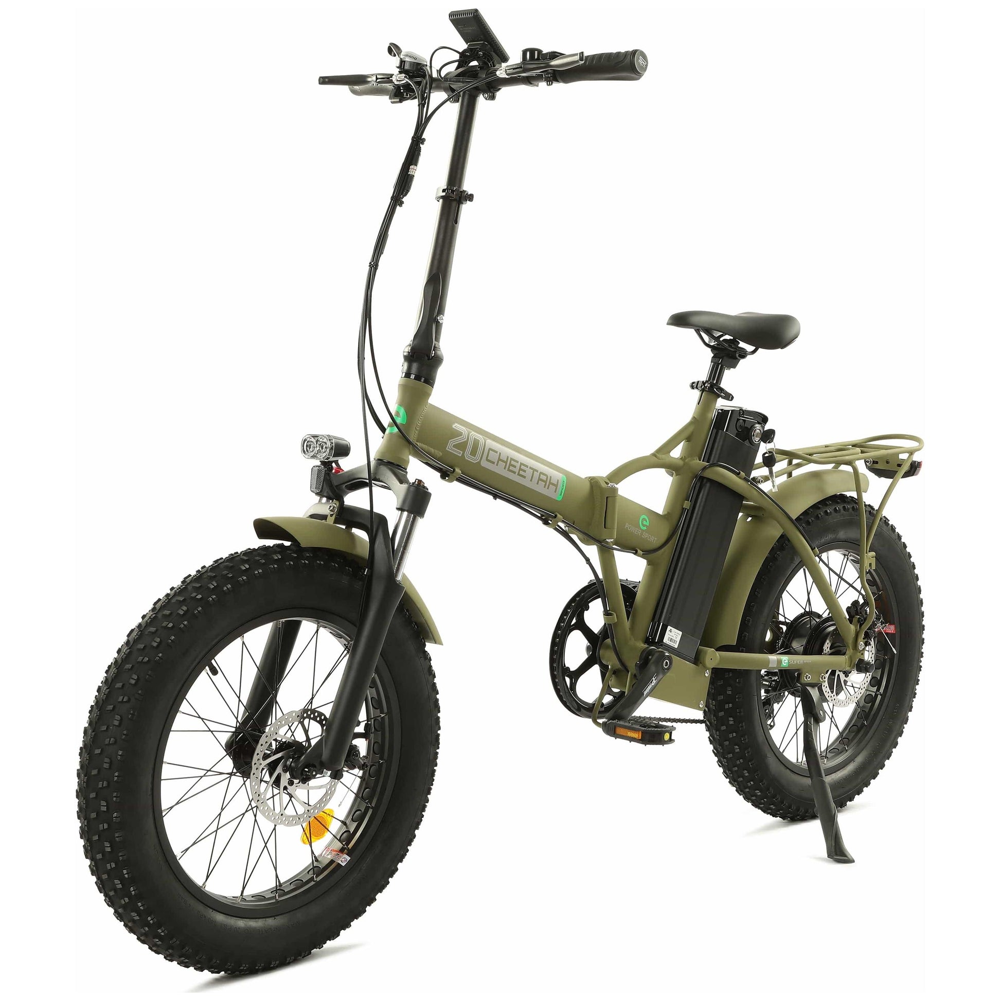 Ecotric Ebikes Ecotric 48V Fat Tire Portable and Folding Electric Bike with color LCD display