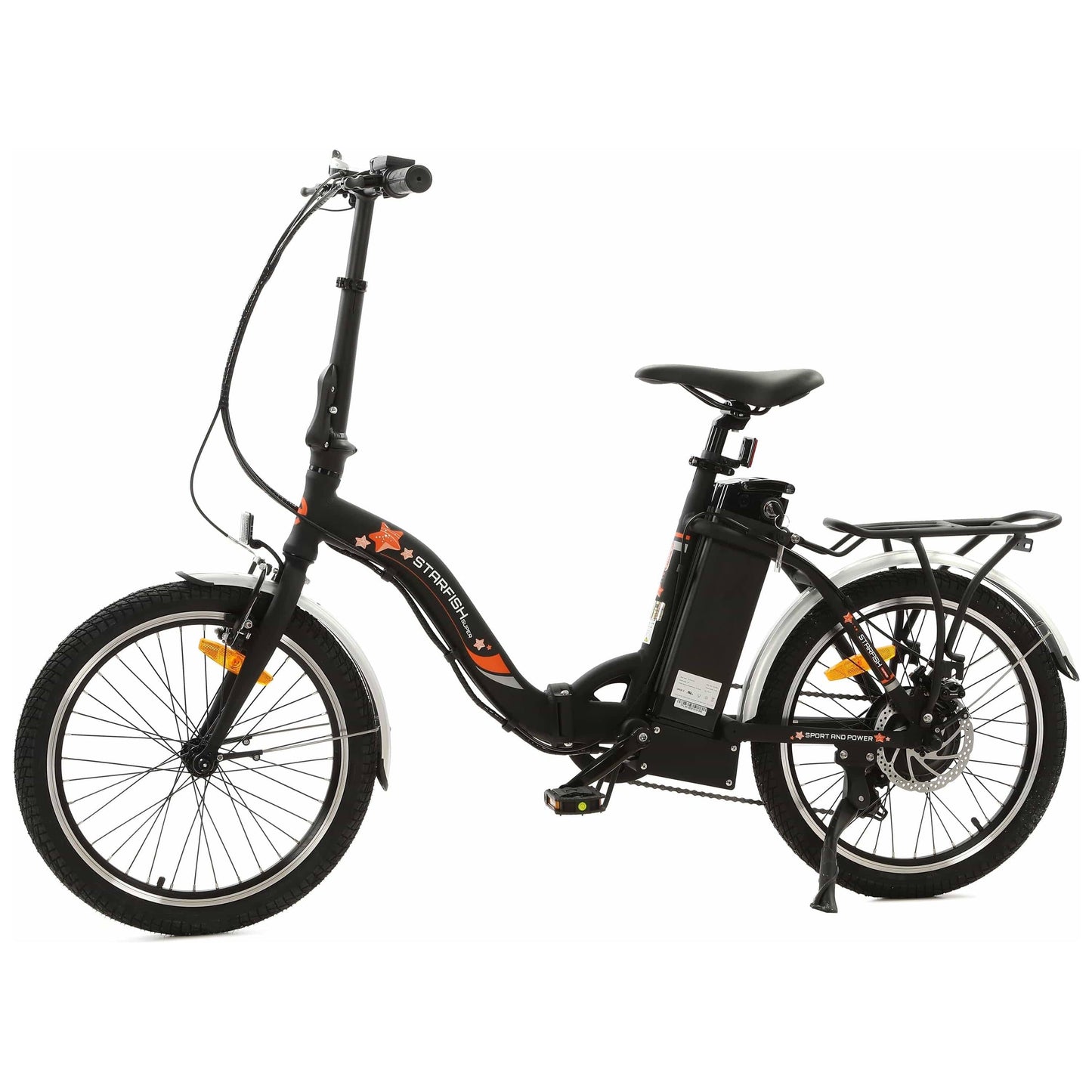 Ecotric ebikes Ecotric UL Certified 20" Starfish-Black