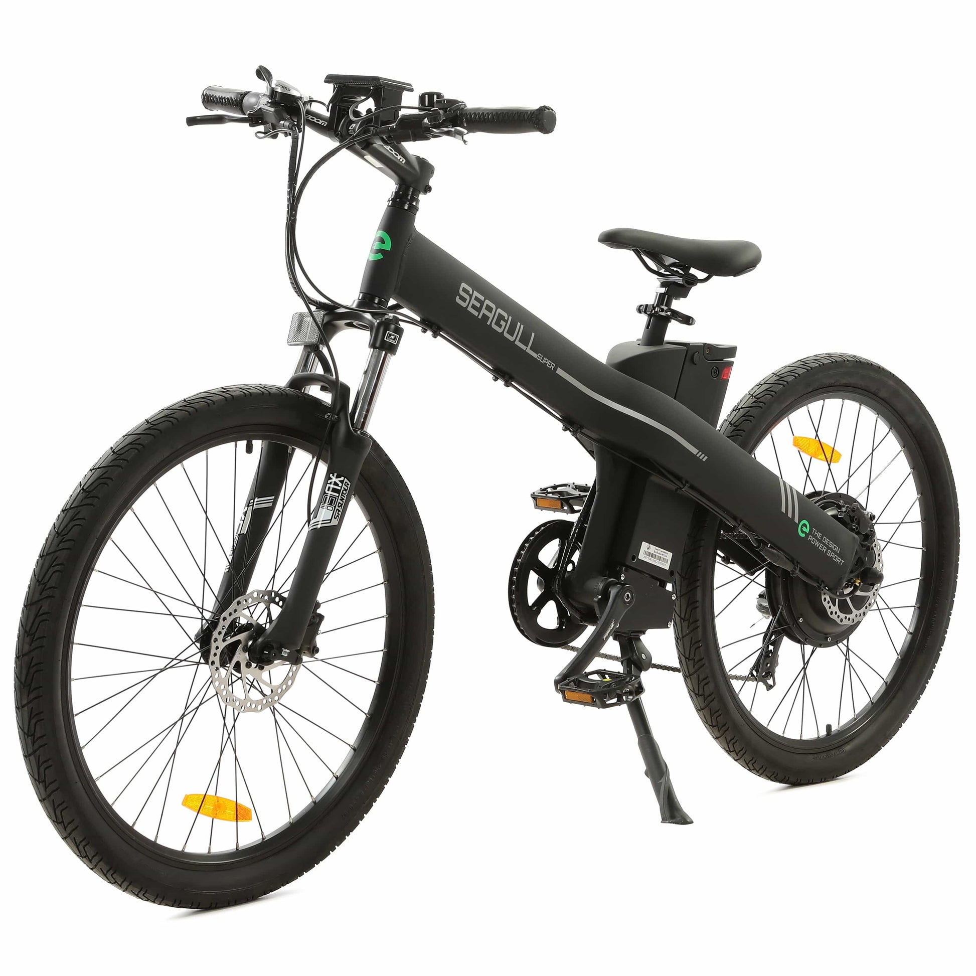 Ecotric ebikes Black Ecotric Seagull Electric Mountain Bicycle