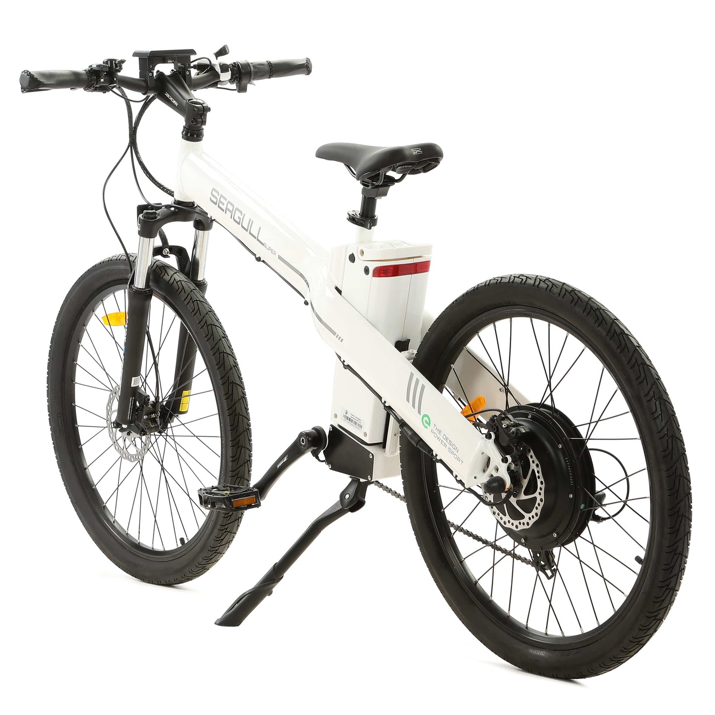Ecotric ebikes White Ecotric Seagull Electric Mountain Bicycle