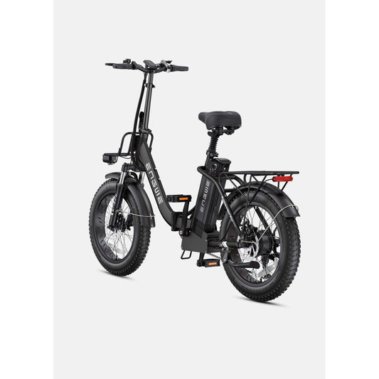 Engwe ebikes Onyx Black Engwe L20 2.0 Step-Thru Utility Ebike