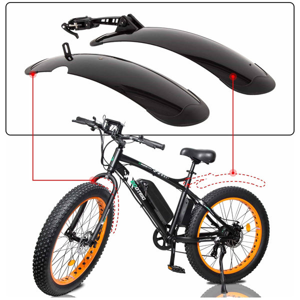 Ecotric Fenders Fenders for Ecotric Cheetah 26 and Rocket ebikes