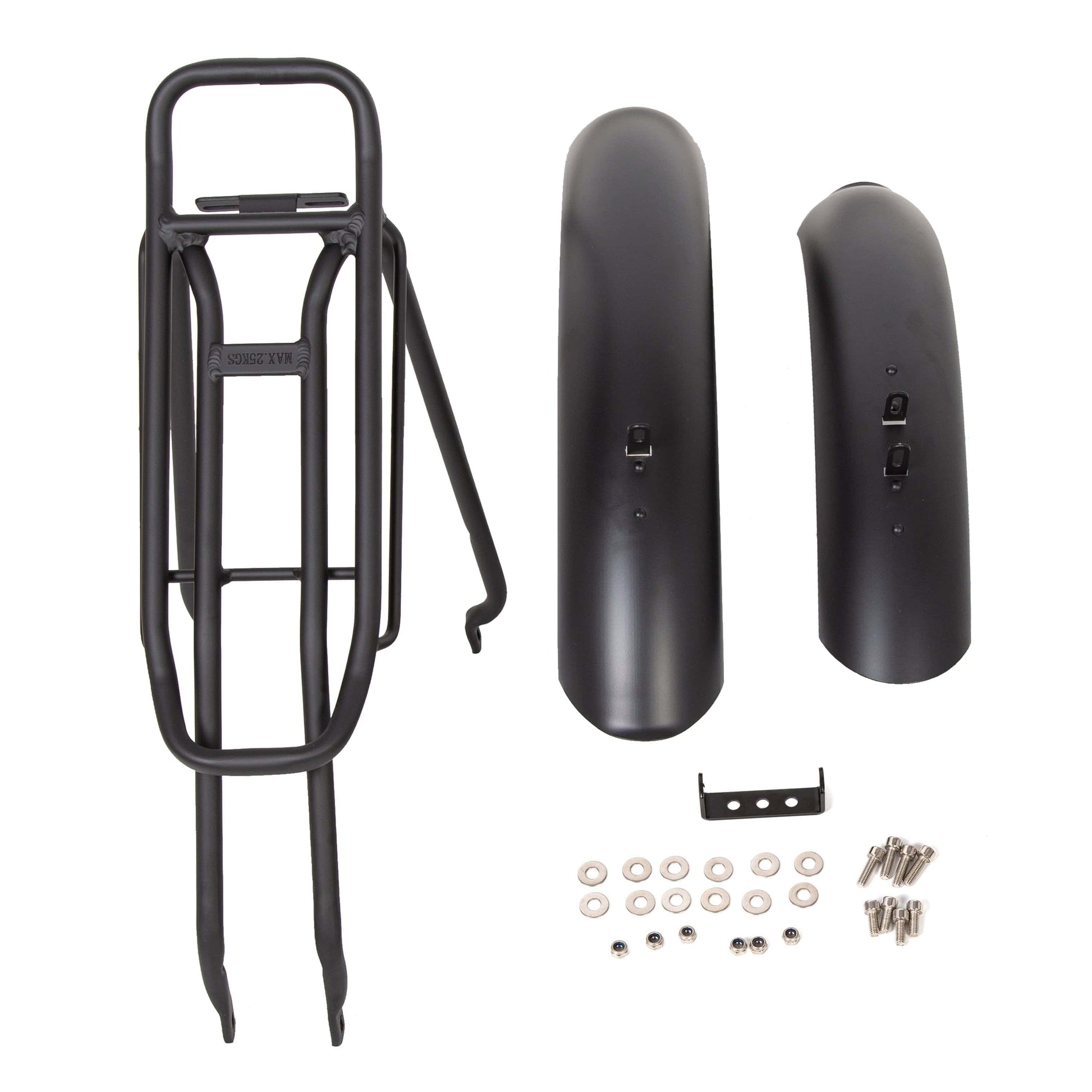 Ecotric Rack and Fenders Rear rack and fenders for Ecotric 26" Cheetah and Rocket