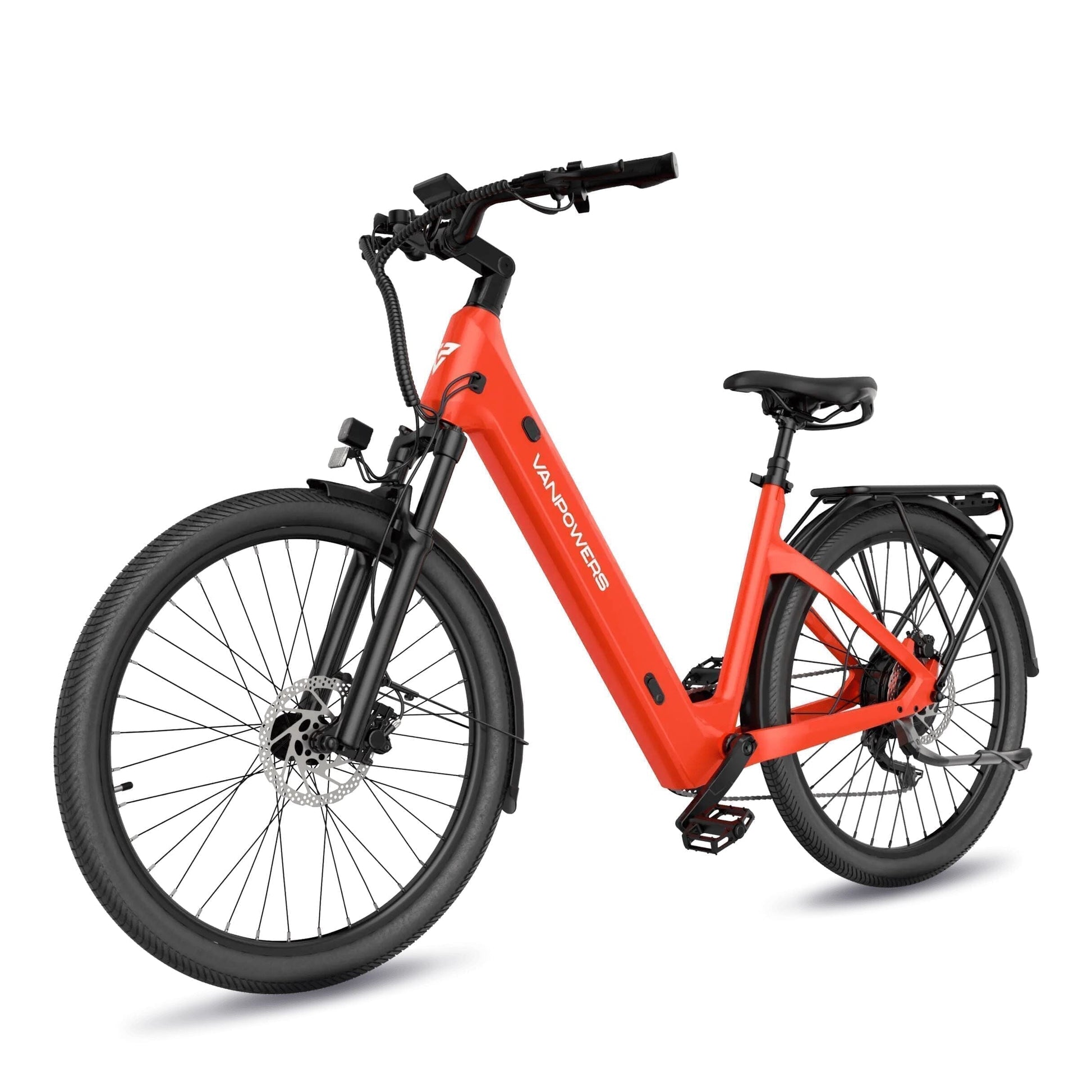 Vanpowers ebikes Lava Red / Large: Rider Heights 5'7" - 6'3" Vanpowers UrbanGlide-Pro