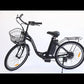 Ecotric Peacedove 26" electric city bike with basket and rear rack